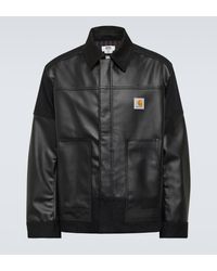 Junya Watanabe - X Carhartt Faux Leather Jacket - Lyst