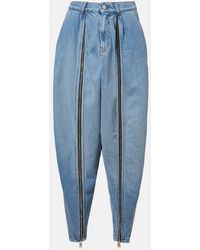 Coperni - Front-Slit Balloon Jeans - Lyst