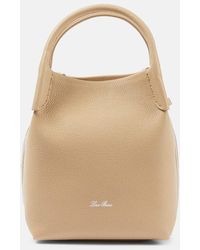 Loro Piana - Bale Small Leather Tote Bag - Lyst