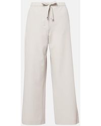 Max Mara - Argenta Virgin Wool Crepe Wide-Leg Pants - Lyst
