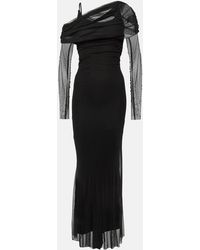 Christopher Esber - Veiled Off-Shoulder Silk Tulle Gown - Lyst