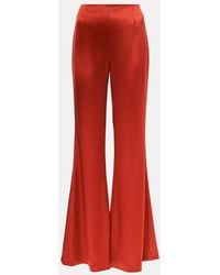 Galvan London - Atruvia Satin Wide-Leg Pants - Lyst