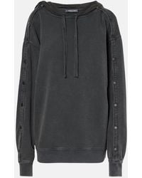 Y. Project - Snap Oversized Cotton Jersey Hoodie - Lyst