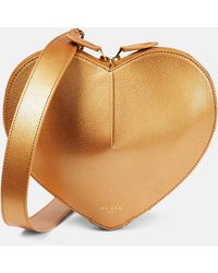 Alaïa - Alaia Le Coeur Leather Shoulder Bag - Lyst
