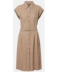 Loro Piana - Hemdblusenkleid Maise Aus Leinen-Crepe - Lyst