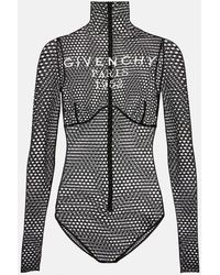Givenchy - Body De Malla Con Logo - Lyst