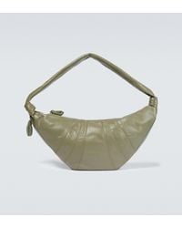 Lemaire Large Leather Croissant Bag - Green