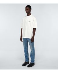 Balenciaga Bedrucktes T-Shirt aus Baumwolle - Weiß