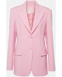 Sportmax - Blazer Zermat En Laine Melangee - Lyst
