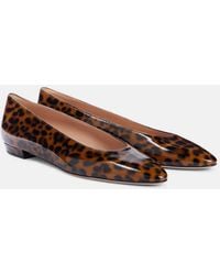 Gianvito Rossi - Amelia Patent Leather Ballet Flats - Lyst