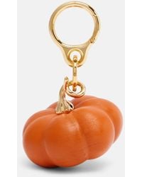 Loewe - Pumpkin Leather Bag Charm - Lyst