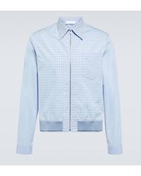Prada - Studded Cotton Blouson Jacket - Lyst