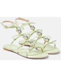 Giambattista Valli - Embellished Satin Sandals - Lyst