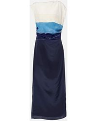SIR. - Vestido Largo Mariner De Seda Estampado - Lyst