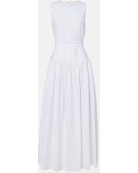 Loulou de Saison - Ama Cotton Poplin Maxi Dress - Lyst