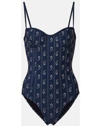 Tory Burch - Printed Swimsuit - Lyst