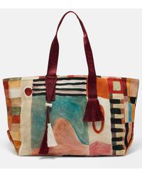 ALÉMAIS - X Lrnce Michelle Large Printed Canvas Tote Bag - Lyst