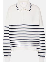 The Upside - Wonder Striped Cotton Polo Sweater - Lyst
