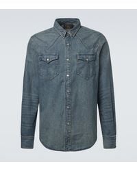RRL - Camicia Di Jeans Buffalo West - Lyst