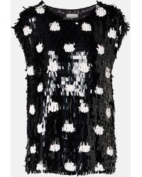 Dries Van Noten - Cuzco Sequined Silk Top - Lyst