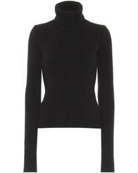 Bottega Veneta Ribbed-knit Wool-blend Jumper - Black