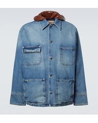 Plan C - Denim Field Jacket - Lyst