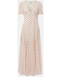 Posse - Paloma Polka-Dot Maxi Dress - Lyst