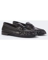 Saint Laurent - Le Loafer Supple Leather Penny Loafers - Lyst