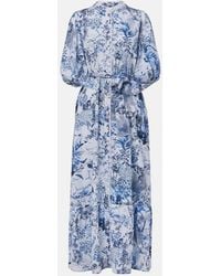 Melissa Odabash - Hemdblusenkleid Kitty Aus Baumwolle Und Leinen - Lyst