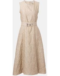 Max Mara - Vestido Midi Fiaba En Mezcla De Algodon - Lyst
