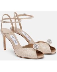 Jimmy Choo - Sandalen Sacora 85 Mit Glitter - Lyst