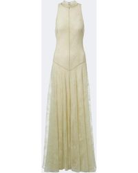 De La Vali - Palomina Halterneck Lace Maxi Dress - Lyst