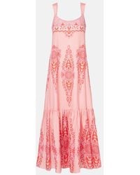 Etro - Maxikleid Aus Baumwolle Und Seide - Lyst