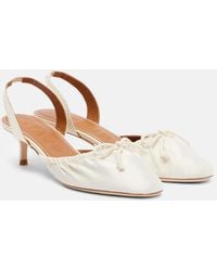 STAUD - Slingback-Pumps Alba Aus Satin - Lyst