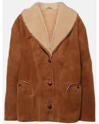 Blazé Milano - Tatoosh Shearling-Lined Suede Jacket - Lyst