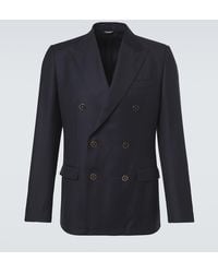 Dolce & Gabbana - Double-Breasted Virgin Wool Blazer - Lyst