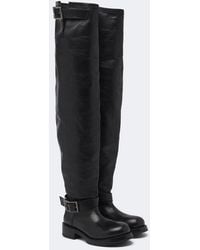 Balenciaga - Leather Over-The-Knee Boots - Lyst