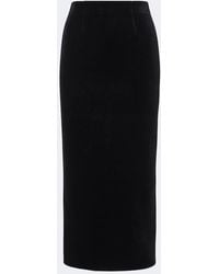Roland Mouret - Velvet Pencil Skirt - Lyst