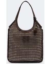 Miu Miu - Ivy Crochet Raffia-Effect Shopper - Lyst