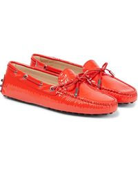 Tod's Loafers Heaven Gommino aus Lackleder - Rot