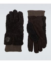 Moncler Handschuhe aus Shearling - Schwarz