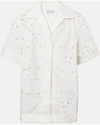 Rebecca Vallance - Artesan Broderie Anglaise Cotton-Blend Shirt - Lyst
