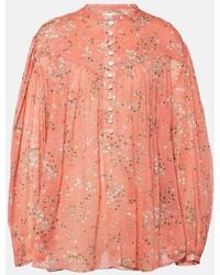 Isabel Marant - Bluse Kiledia Aus Baumwolle Und Seide - Lyst