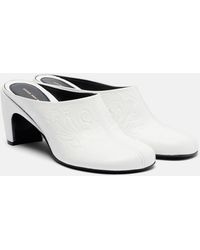 Dries Van Noten - 65 Debossed Leather Mules - Lyst