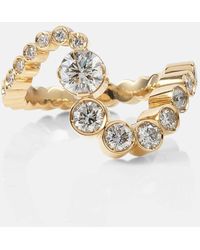 Sophie Bille Brahe - Grand Ensemble Ocean 18kt Gold Ring With Diamonds - Lyst