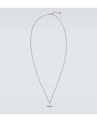 Tom Ford - T Sterling Pendant Necklace - Lyst