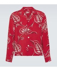 Bode - Camicia Creeping Begonia Con Stampa - Lyst