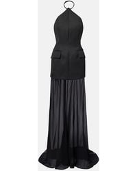 Sportmax - Pinne Silk-Trimmed Maxi Dress - Lyst