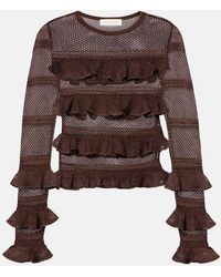 Zimmermann - Top Hypnotic Con Volantes - Lyst