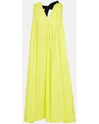 ROKSANDA - Erosa Cape-Detail Belted Midi Dress - Lyst